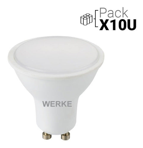 LED GU10 4W Warm Light - Werke - Pack of 10 Units 0