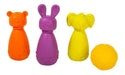 3-in-1 Teething Toy, Puppet, and Bowling Rubber Games - Tinko 2