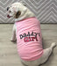 Daddys Girl Dog Tank De Parisian Pet Pink 2