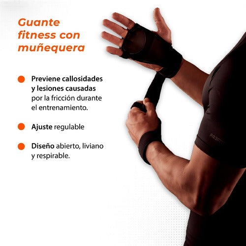 Profit Functional Gym Weightlifting Gloves with Wrist Support 4