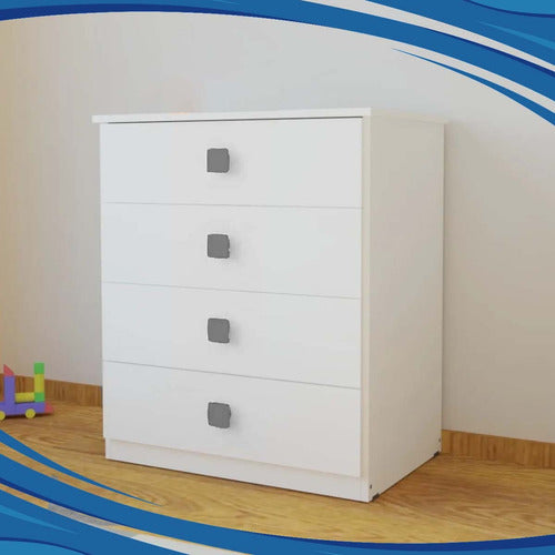 Cima Tirador Manija Mueble Infantil Cajon Cuadrado Gris X10 Uni 1