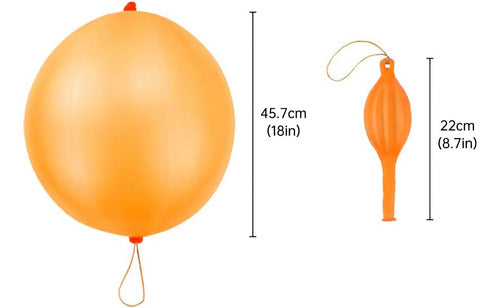 Rubfac Resilient Party Balloons for Kids with Handle, 36 Units 1