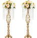 Sziqiqi Floral Centerpiece Riser for Wedding Table Gold 0