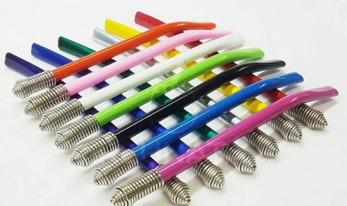 6 Bombillas Para Mate Color. 18 Colores Stock 0