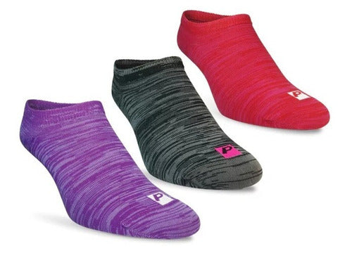 Prestige Tri-Pack Invisible Sports Socks for Women 1