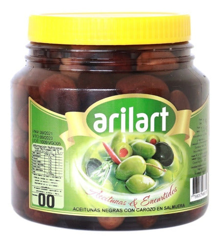 Natural Black Olives Arauco 00 x 1 Kg - Arilart 0