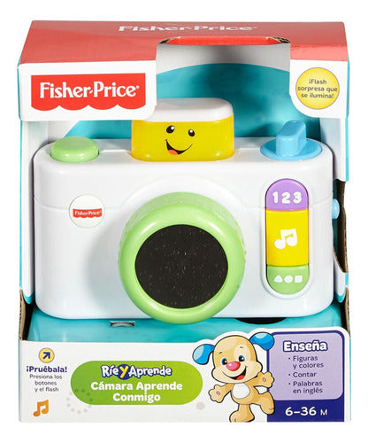 Fisher Price Camara Aprende Conmigo Luz Sonido Original 2