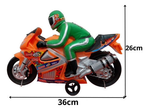 Moto Com Fricção, Som E Boneco Infantil 26 Cm Altura Motinha 1