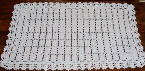 MONI CROCHET Table Runner Woven Macramé 50 X 85 Cm 0