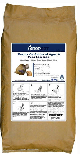 Resina Cerámica Al Agua Para Laminar X 5 Kg. 0