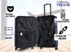 Small Tech Travel Tech Hard Shell Carry-On Spinner Wheels Suitcase 24