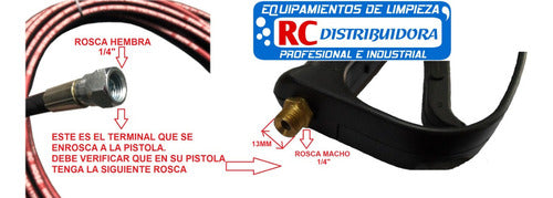 Manguera 15m Hidrolavadora Rc Distribuidora Powerclean Lt590 2