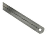 Stainless Steel 50 cm Metal Ruler with Case - Centimeters, Millimeters, Inches 1