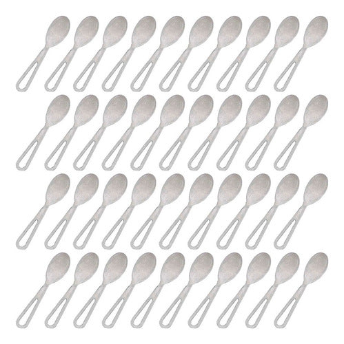 Bazar Casa Greco Set of 40 Ice Cream Spatulas in Aluminum 0