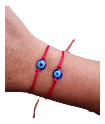 Cumba.artesanias 10 Red Thread Bracelet Against Envy with Turkish Eye Protection 0