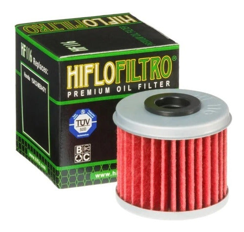 Filtro De Aceite Honda Atv Trx450r Trx 450r Hiflo Hf 116 0