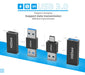 Hiebee Adaptador Usb 3.0 A A Macho Macho, Adaptador Usb Hemb 2