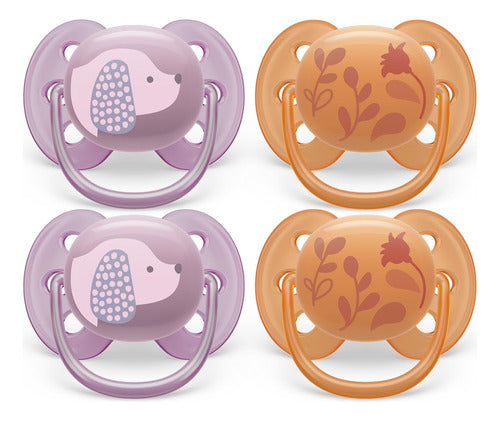 Philips Avent Ultra Soft 4 Pack of Soft and Flexible Pacifiers 0