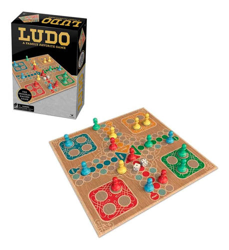 Spin Master Classic Black & Gold Ludo Board Game 0