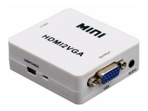 MINI HDMI to VGA Active Adapter with Audio 0