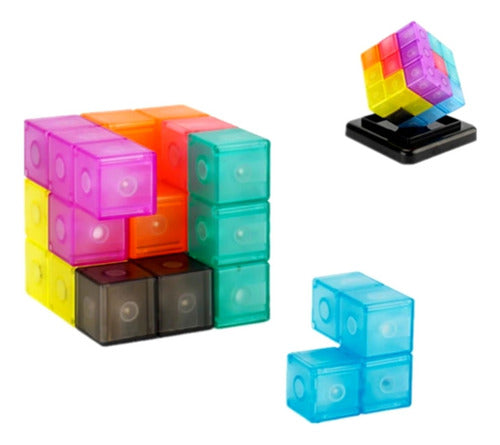 Moyu Cubo Mágico 3x3 Luban Magnético Bloques Tetris 3D 3