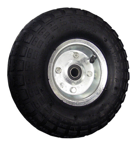 250mm Pneumatic Wheel 16mm Shaft 4.10/3.5-4 for Cart Trolley 0