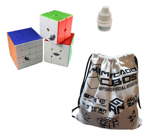 Cyclone Boys Rubik's Cubes Complete Set + Backpack + Lubricant 0