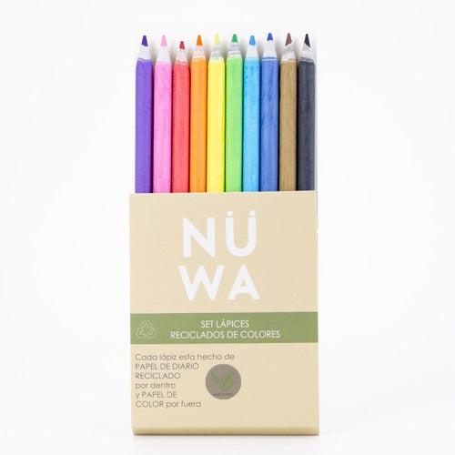 Recycled Colored Pencils Set of 10 2