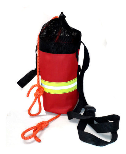 Bolso De Rescate Acuático Con Red Negra Y Cabo Flotante 27mt 0