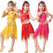 Girls Belly Dance Costume Set with Gold Coins 11