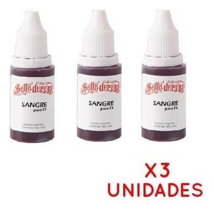 3 Sangre Falsa Artificial Maquillaje 15ml Bella Dersina 3