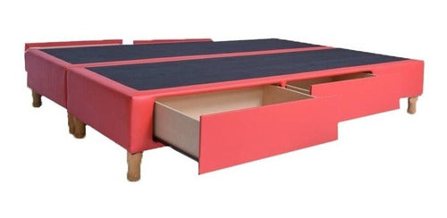 TU MEJOR SOMMIER Cama Con 2 Cajones, Plaza 1/2 90 X 190 Cm 4