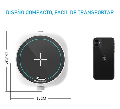 Joanlab Mini Magnetic Stirrer Up to 2 Liters Without Heating 3