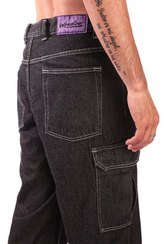 Woodoo Hubbsi Cargo Pants - Black Heathered 3