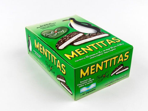 Mentitas Felfort Chocolate and Mint Chews - Box of 30 Units (16g) 0