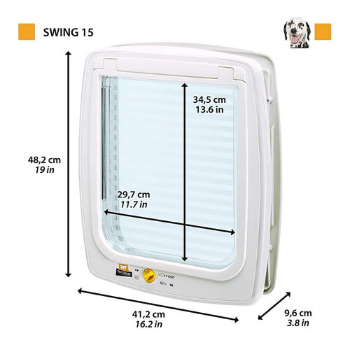 Ferplast Swing 15 Dog and Cat Door 2