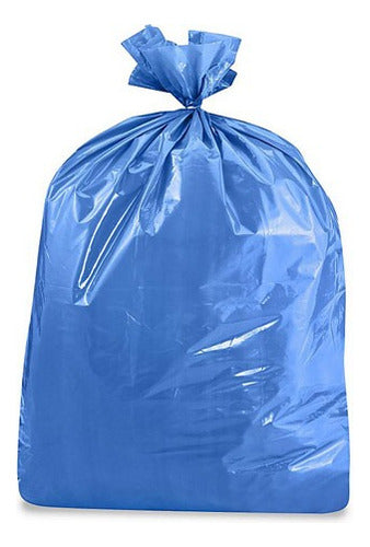 Indo-Plastic Blue Waste Bags 50x70 30 Microns X100 Units 0