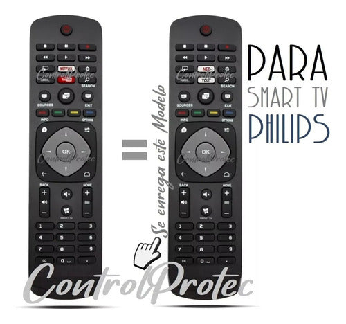 Control Remote for Philips Netflix YouTube Smart TV PUD 4 1