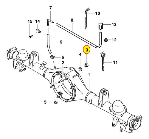 Bujão De Enchimento Óleo Diferencial Tras Tracker 01/09 Gm 1