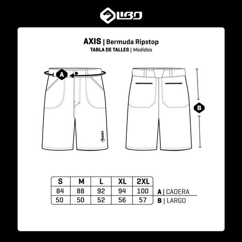 Axis - Bermuda Ripstop Elastizada Secado Rápido | Libo 3