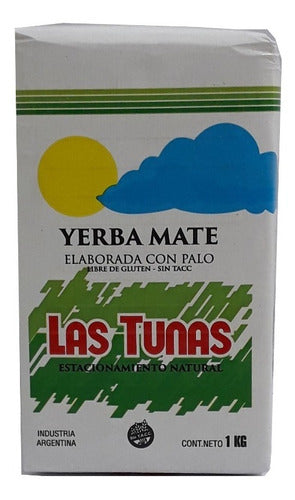 Pack of 10 Las Tunas Yerba Mate Sin Tacc 1kg 1