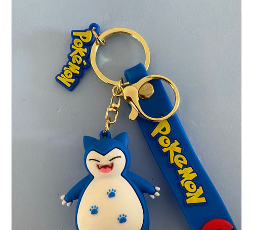 3D Silicone Imported Pokemon Characters Keychain 6