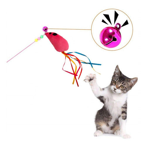 Interactive Cat Toy - Long Resistant Wire Wand for Encouraging Play 3