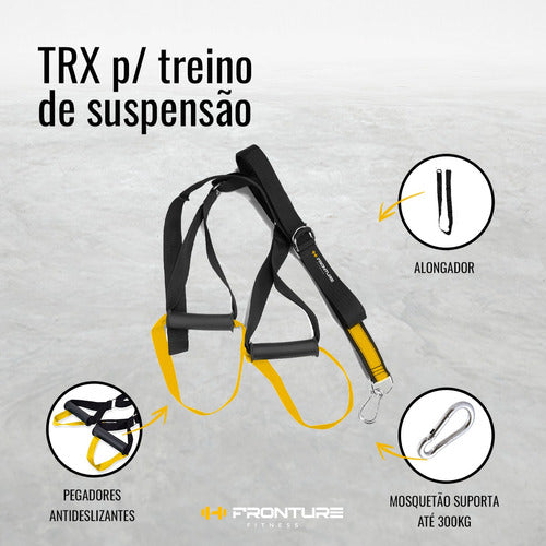 Fita Trx Duplo Treino Suspenso Funcional Cross Training 5