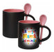 Personalized Magic Mug with Logo/Image and Spoon - Color Inside 0