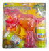 Generic Burbujero Pistola Dinosaurio Transparente C/ Luz En Blister 5