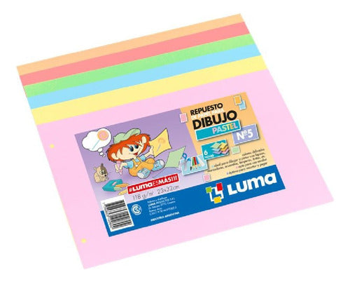 Luma Repuesto De Dibujo N° 5 Pastel - Pack of 25 Sets of 6 Sheets 0