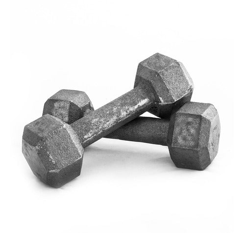 Lejopi 4 Kg Hexagonal Cast Iron Dumbbell 0