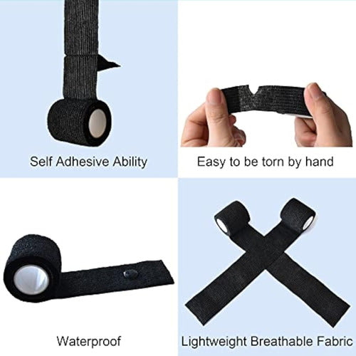 Feilibay Pack of 10 Self-Adhesive Cohesive Bandages 4