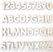 6 Alfabetos E Núm Mdf Madeira 5cm 216 Letras E Número Branco 2